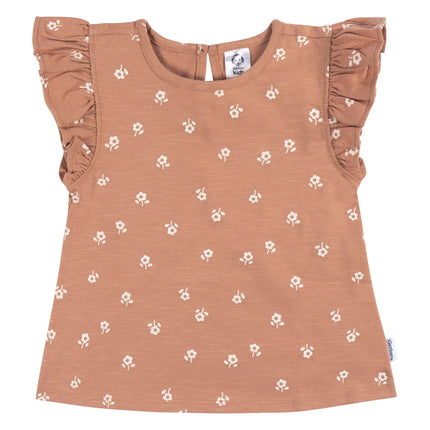 Lot de 3 t-shirts à manches courtes pour bébé fille Gerber, motifs Good Times, 12 mois