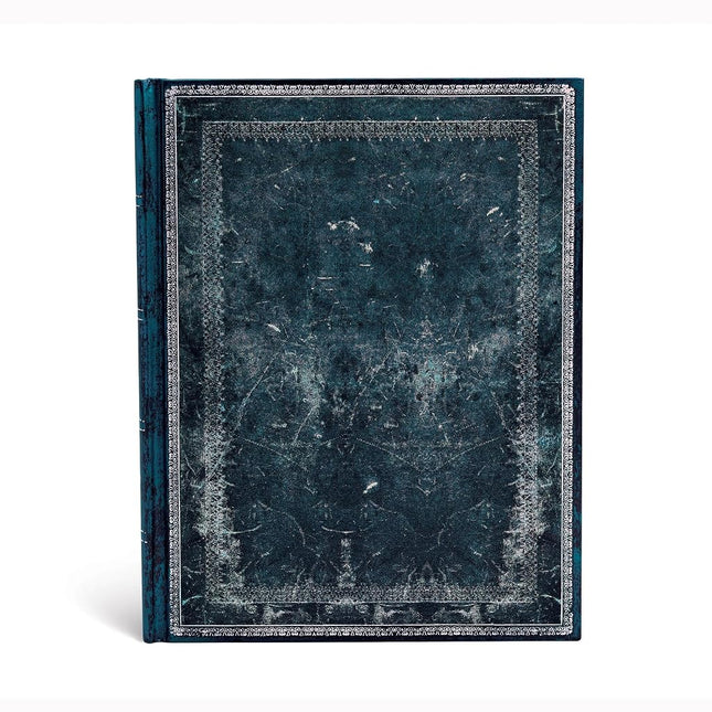 Midnight Steel (Old Leather Collection) Ultra Lined Journal (Elastic Band Closure)