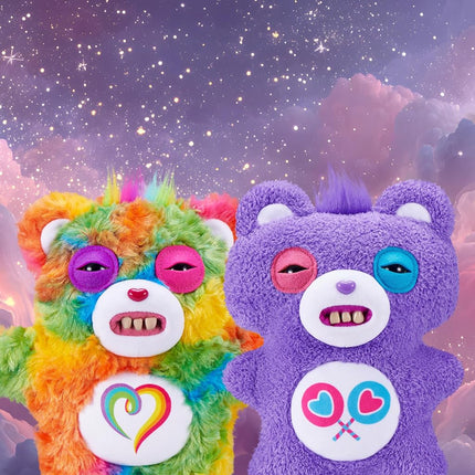 Fuggler Care Bears 9-Inch Plush Toy (Togetherness Bear) by ZURU – Funny Ugly Monster Stuffed Animal with Human-Like Teeth, Collectible Plush for Kids, Tweens, Teens, Adults & Crossover Fans