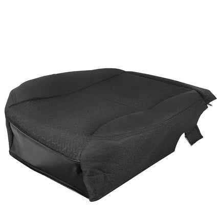HECASA Bottom Seat Cover Driver Side Compatible with 2007-2014 Chevy Silverado 1500 2500HD 3500HD Front Black Driver Cloth Seat Cover Only