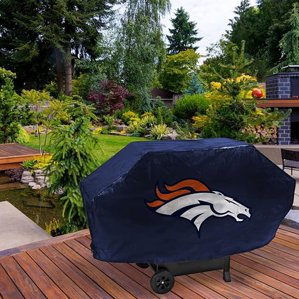 Rico BCB1601: Broncos Deluxe Grill Cover (Navy)