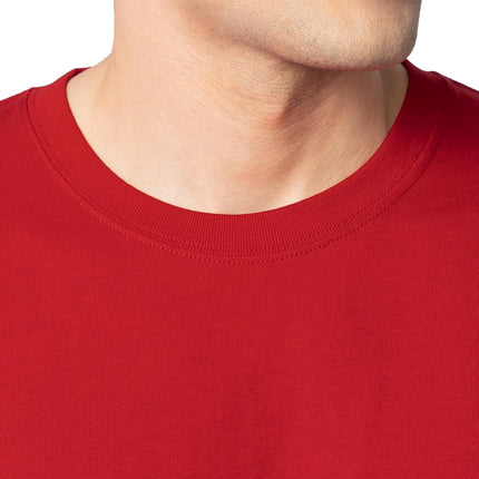 Fruit of the Loom Men's Eversoft Cotton T-Shirts (S-4XL), Crew-2 Pack-True Red, Medium