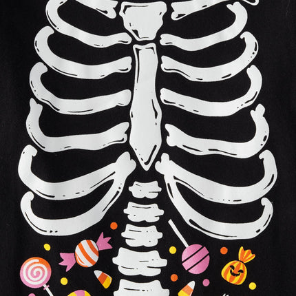 The Children's Place Girls' All Holidays Long Sleeve Graphic T-Shirts,multipacks, Skeleton Ribcage/Cat Books 2-Pack, Large