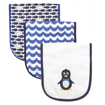 Luvable Friends Unisex Baby Cotton Burp Cloths wit