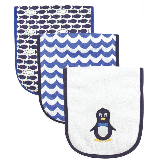 Luvable Friends Unisex Baby Cotton Burp Cloths wit