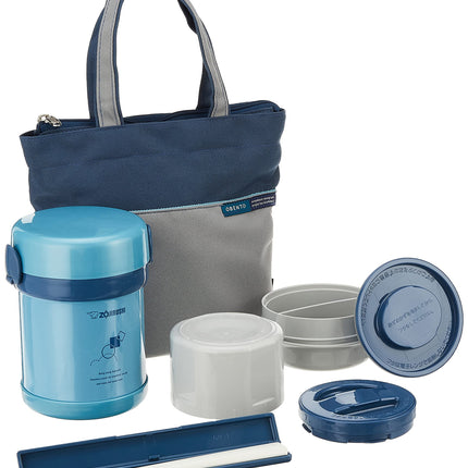 Zojirushi SL-MEE07AB Ms.Bento Stainless Lunch Jar, Aqua Blue