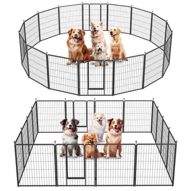 Simple Deluxe Dog Playpen, 32" Height 16 Panels Fe