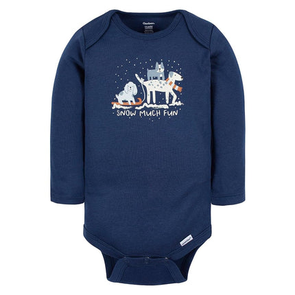 Gerber Baby Boys' 6-Pack Long-Sleeve Onesies Bodysuit, Galaxy Adventure, 0-3 Months