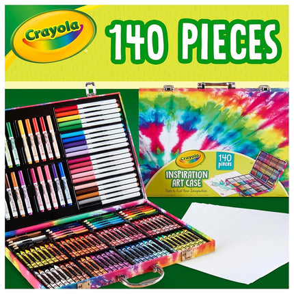 Crayola Inspiration Art Case in Pink, Portable Art & Colouring Supplies, 140Piece, Holiday, Toys, Arts & Crafts, Gift for Kids
