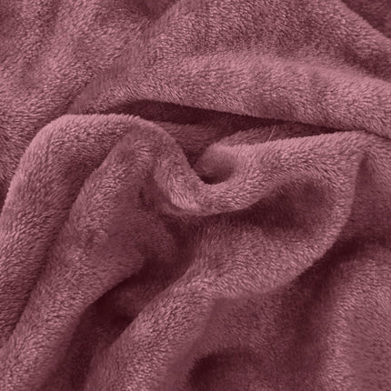 Elegant Comfort Luxuriously Soft 4-Piece Velvet Plush Flannel Sheet Set - Premium Quality - Cozy Warm, Anti-Static, Non Pilling Fuzzy Velvet Flannel Fleece Deep Pocket Sheet Set - Queen, Rose