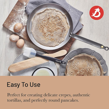 De Buyer 5615.30 Mineral B Element Crepe Pan, 30 cm Diameter