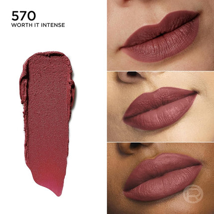 L'Oreal Paris Colour Riche Blurred Matte Lipstick for Moisturized Lips, Lip Makeup with Argan Oil and Vitamin E, Worth It Intense