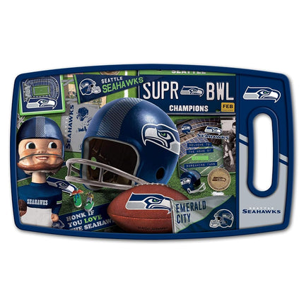 YouTheFan NFL Seattle Seahawks Retro Series Cutting Board, Medium