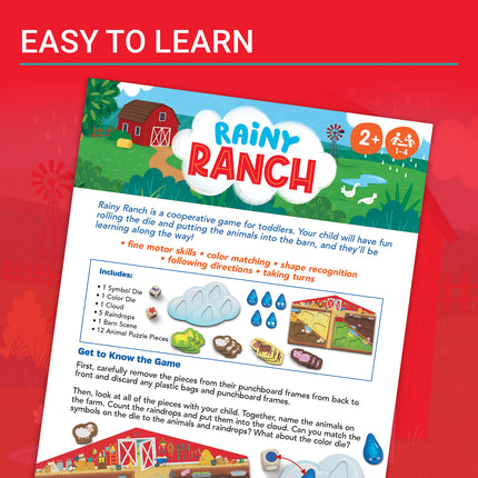 Ravensburger Rainy Ranch - Engaging Cooperative Game for Toddlers | Skill Development | Flexibility for Growing Minds | Stimulates Imagination