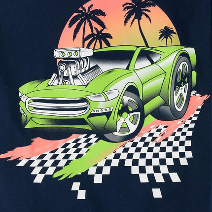 The Children's Place Boys' Vehicle Short Sleeve Graphic T-Shirts,multipacks, Racecar/Beach Car/Motorcycle, X-Large