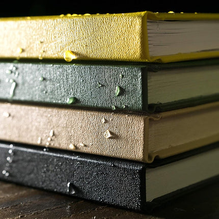 Rite in the Rain Weatherproof Hard Cover Notebook, 4.75" x 7.5", Yellow Cover, Level Pattern (No. 310F)