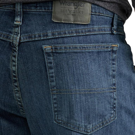Wrangler Authentics Men's Authentics Big & Tall Classic Relaxed Fit Jean, Slate Flex, 32W / 30L