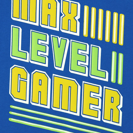 The Children's Place Boys Gaming Short Sleeve Graphic T Shirt, Controllers/Max Level/Game Time 3-Pack, XX-Large