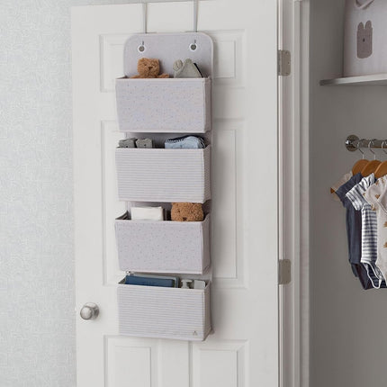 Delta Children GAP babyGap 2-Pack Over the Door Storage Organizer with 4 Pockets, Grey
