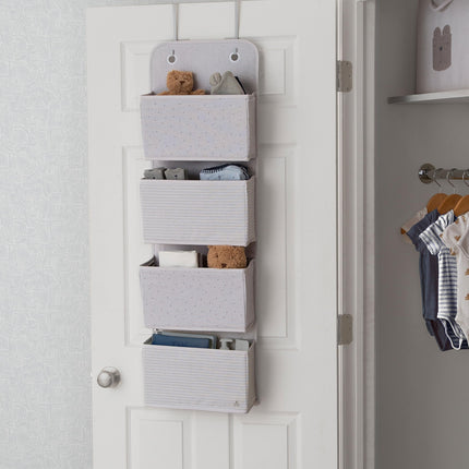 Delta Children GAP babyGap 2-Pack Over the Door Storage Organizer with 4 Pockets, Grey