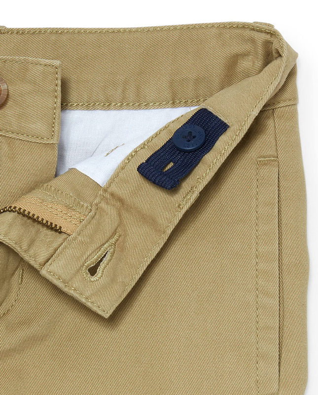 The Children's Place Boys' Stretch Chino Pants, Flax/New Navy 2-Pack, 6