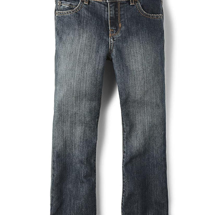 The Children's Place Big Boy's Slim Size Bootcut-Jeans, Dust Bowl Wash, 7