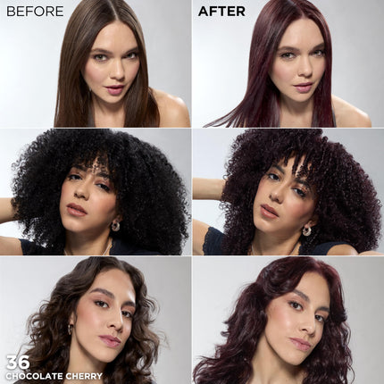 L'Oreal Paris Feria Permanent Hair Color, Chocolate Cherry, 2 Count