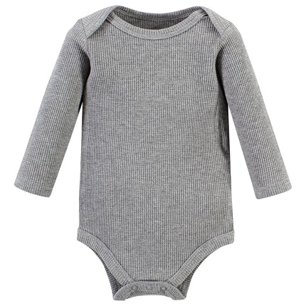 Hudson Baby Grenouillères thermiques à manches longues unisexe pour bébé, motif arbre et ours, 3-6 mois