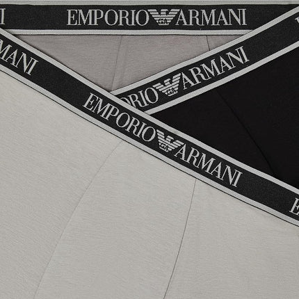 EMPORIO ARMANI Men's CORE Logoband 3-Pack Trunk Black L