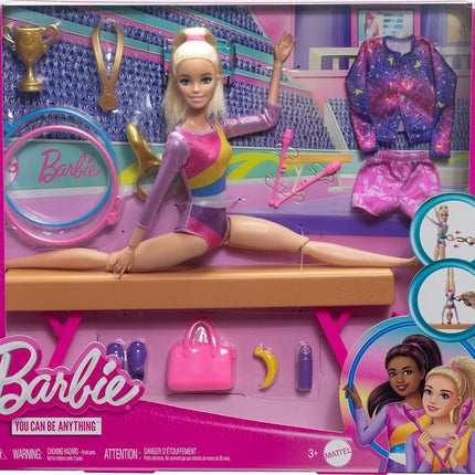 Barbie Gymnastics Doll & Accessories Playset