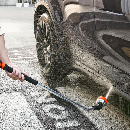 VEVOR Watering Wand, 36-Inch Extra Long Heavy Duty Garden Hose Wand with 8 Spray Patterns & 180° Swivel Head, Long Hose Nozzle Sprayer with on/off Thumb Control, Ideal for Hanging Baskets