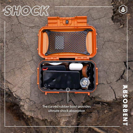 Evergreen 56 x Waterproof Waterproof Protective Case - Travel Safe/Mil Spec/Made in USA - for Organizing Cameras, Phones, Camping, Fishing, Hiking, EDC Sports, Topo Black, Hard Case