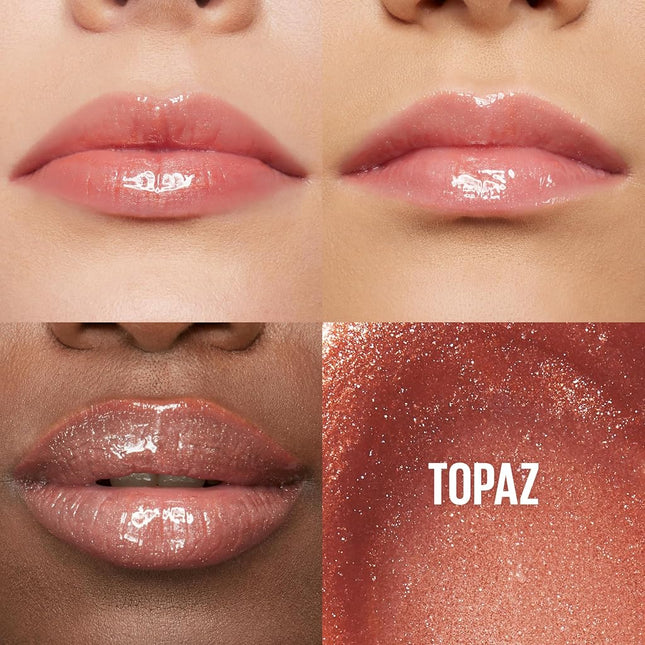 Maybelline Lifter Gloss Lip Gloss Makeup With Hyaluronic Acid, Hydrating, High Shine, Hydrated Lips, Fuller-Looking Lips, Topaz, 0.18 fl. oz.