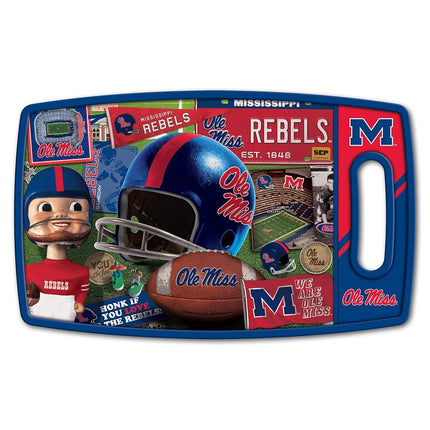 YouTheFan Planche à découper Rétro Series Rebels de l'université du Mississippi (NCAA)