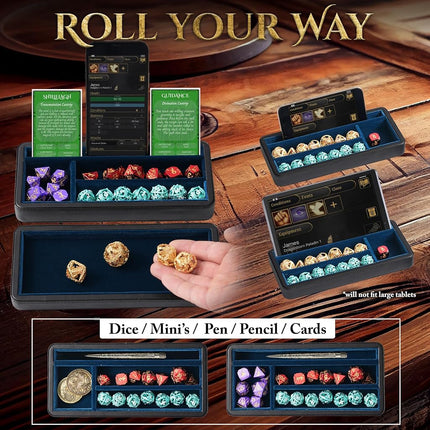 Soar Forge Sanctum Dice Box - Premium Case & Tray for DND