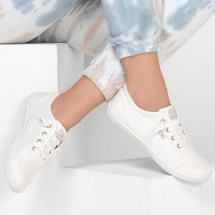 Skechers Women's Bobs B Cute Trainer, White, 2 UK