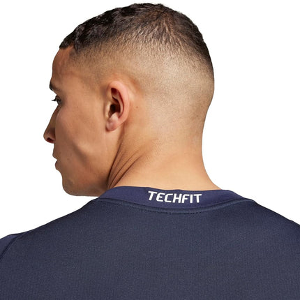 adidas Men's Techfit Compression Training T-Shirt, Ink, Large