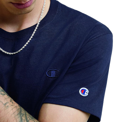 Champion Mens Classic Jersey T-Shirt Shirt (Pack of 1), Navy, L Tall