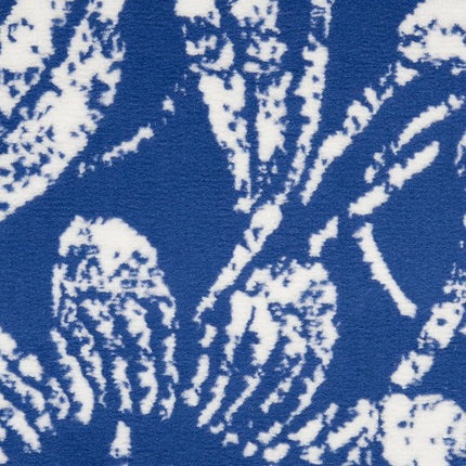 Nourison Whimsicle Floral Navy 6' x 9' Area Rug, Easy Cleaning, Non Shedding, Bed Room, Living Room, Dining Room, Kitchen (6x9)
