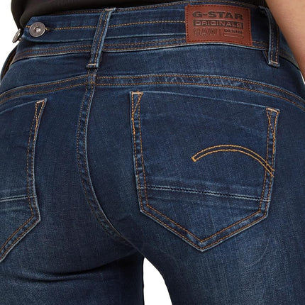 G-STAR Women's Midge Saddle Straight Jeans, Blue (dk Aged D02153-6553-89), 31W / 36L