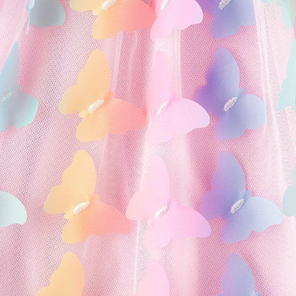 The Children's Place Robes habillées sans manches pour filles, en maille rose papillon, taille 10