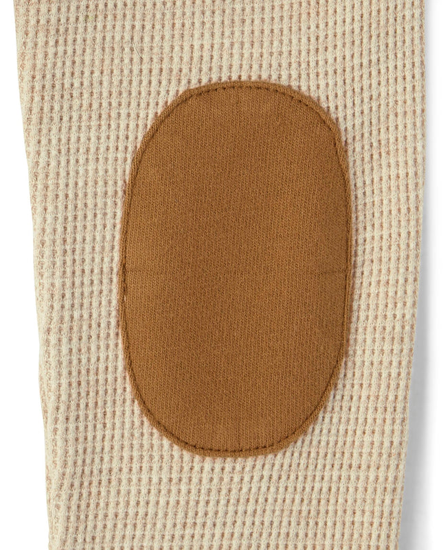 Gymboree - T-shirt à manches longues Henley pour garçons et tout-petits, motif paille H/T, taille 3T