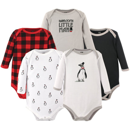 Hudson Baby Baby Infant Long Sleeve Bodysuit 5 Pac