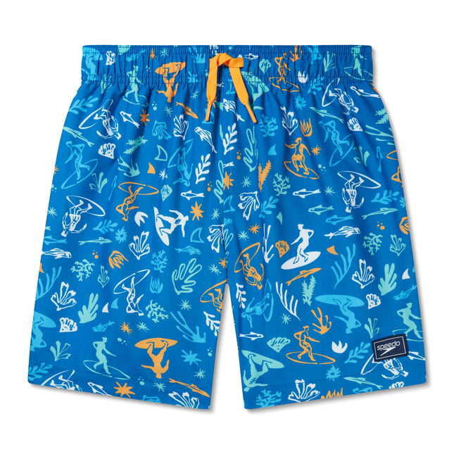 Speedo Boy's Swim Trunk Mid Length Redondo Printed