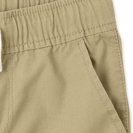 The Children's Place Short de jogging à enfiler pour garçons, lot de 3, Fin Gray/Flax/Tidal, 12