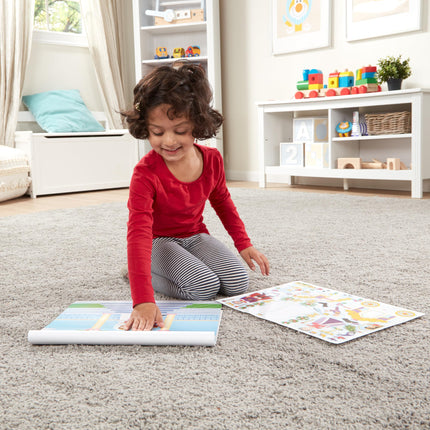 Lot de blocs de gommettes réutilisables Melissa & Doug – Fée, Princesse, Habillage et Maison de jeu