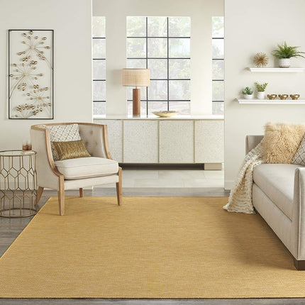 Nourison Positano 4' x 6' Yellow Fabric Modern Area Rug (4' x 6')