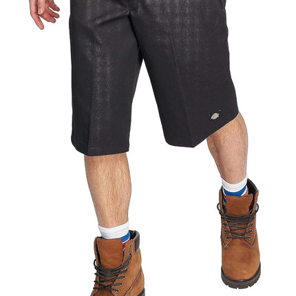 Dickies Men's 15 Inch Inseam Work Short with Multi Use Pocket, Black, 30