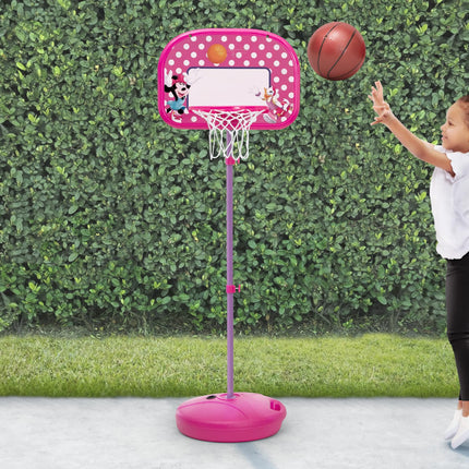 Delta Children Disney Minnie Mouse Basketball Hoop Set for Kids, Pink