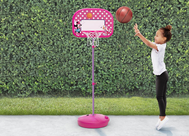 Delta Children Disney Minnie Mouse Basketball Hoop Set for Kids, Pink